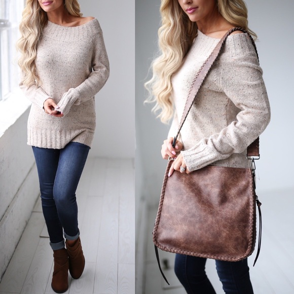 ALYSSA Speckled Knit Sweater - Picture 2 of 5